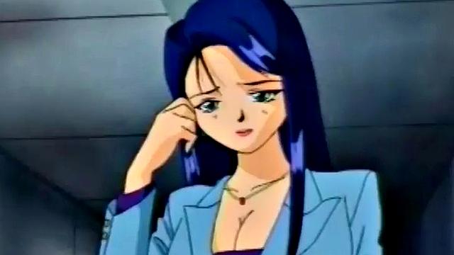 Japanese anime teen gets wet and messy