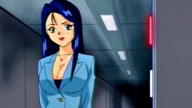 Japanese anime teen gets wet and messy