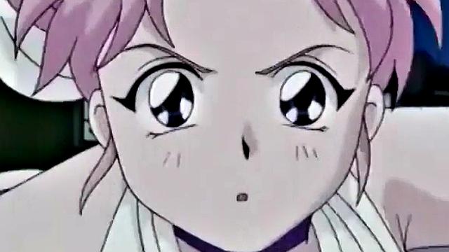 аниме-красотка скачет и вся мокрая от кайфа