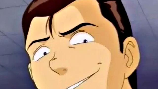 Japanese anime teen gets wet and messy