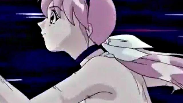 Japanese anime teen gets wet and messy