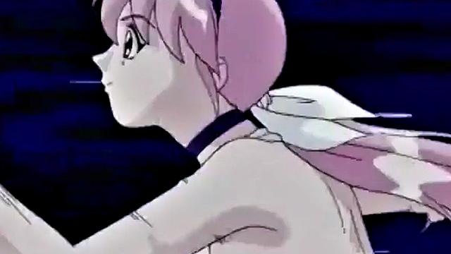 Japanese anime teen gets wet and messy