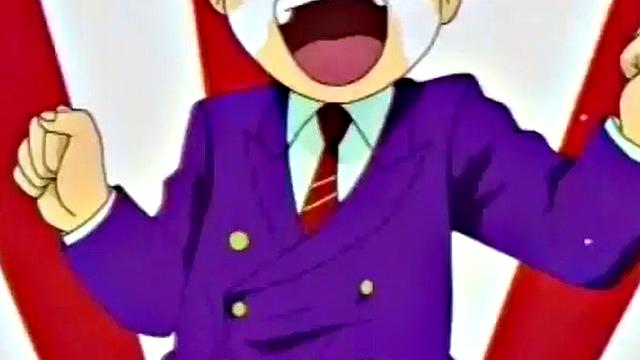 Japanese anime teen gets wet and messy