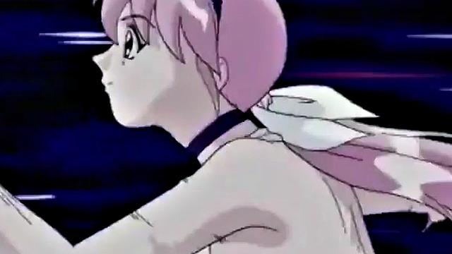 Japanese anime teen gets wet and messy