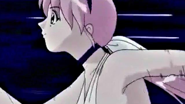 Japanese anime teen gets wet and messy