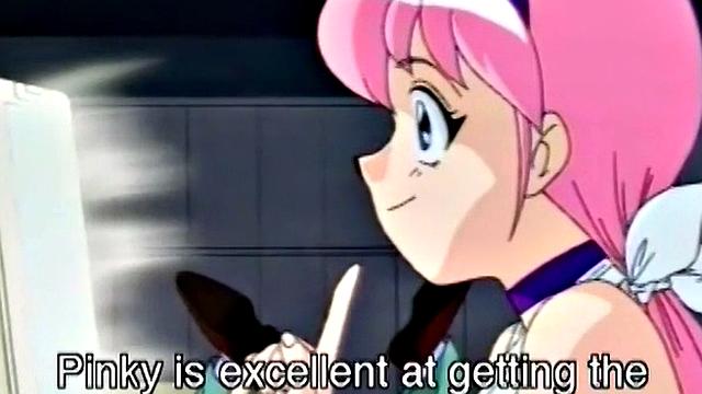 аниме-красотка скачет и вся мокрая от кайфа