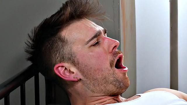 Gay prisoner fists BFs butthole after cocksucking