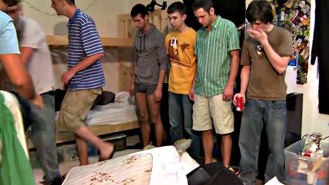 Hazed stud fucked for fraternity after wrestling