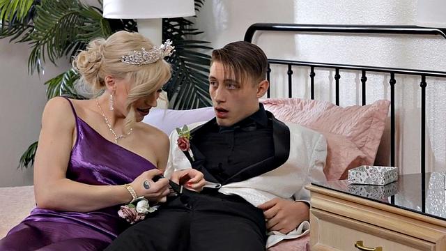 BF mercilessly pounds TSbabe's tight ass in the laundry room