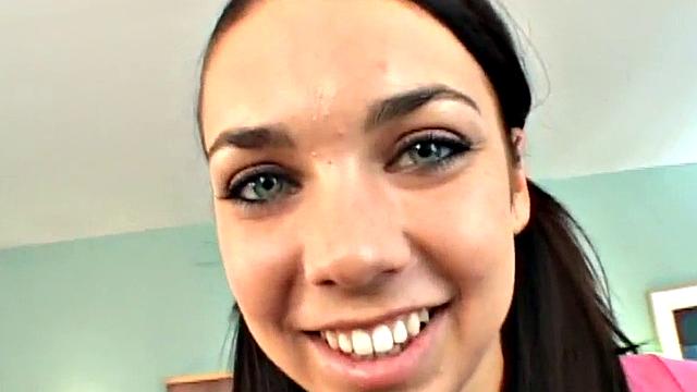 Cock jerking teen throat fucked