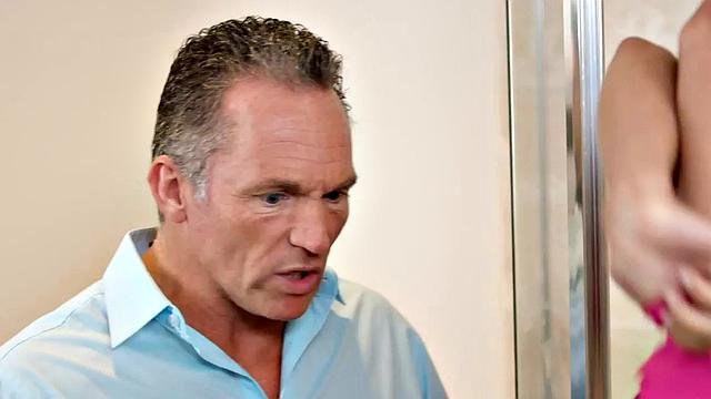 WAM masseur sliding over client's cock