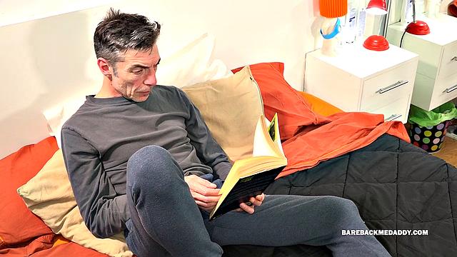 Daddy Ruben is reading when Mirko enters, still in school clothes, horny for some cock.