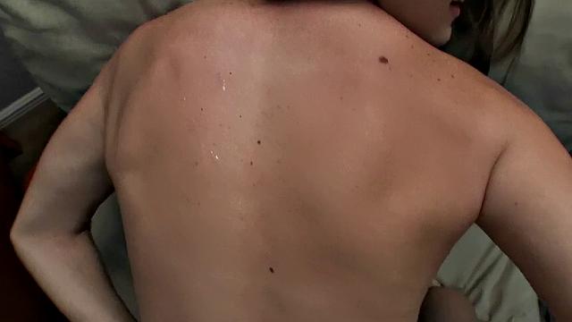 Naughty college girl gets her trimmed pussy and big ass fucked hard in the bedroom