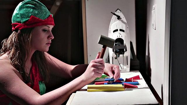 Slim Teen Gets Stuffed