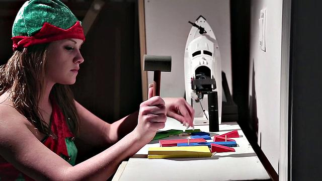 Slim Teen Gets Stuffed