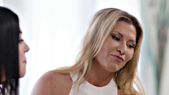 GIRLSWAY - Blonde MILF Ariel X Finds Way To Stay Close With Independent Stepdaughter Gal Ritchie