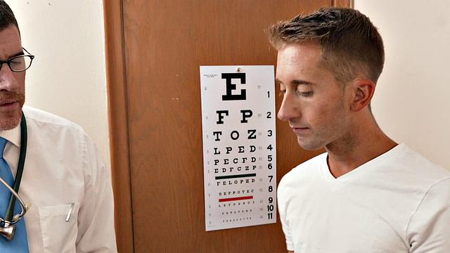 Petite twink asstoyed by doctor during examination