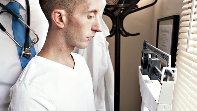 Petite twink asstoyed by doctor during examination