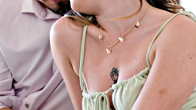 Passionate babe with tattoos gets nailed by BF