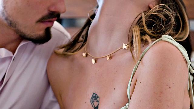 Passionate babe with tattoos gets nailed by BF