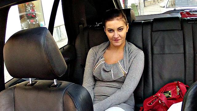 This Hot Brunette Sucks And Fucks Her Way Out Of Paying Taxi Fare