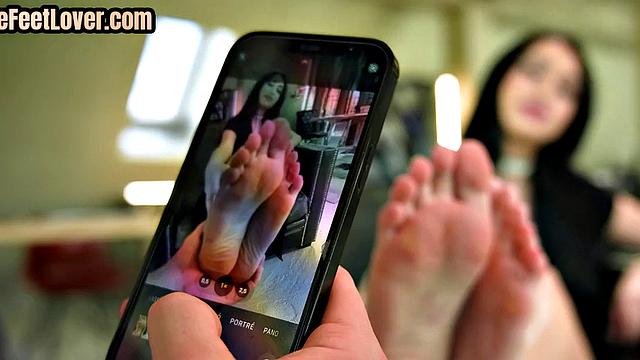 Footlicked bigtitted babe pounded anally by BF's hard cock