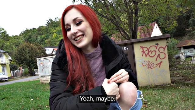 Public alternative babe picked up and doggystyled