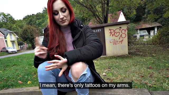 Public alternative babe picked up and doggystyled