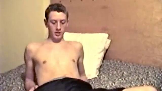 Straight Irish boy Corbin tugs down his boxers and lubes up his 8 inch dick. This guy's a leaker and after stroking it a bit he gives us excellent close-ups of his pre-cum production.