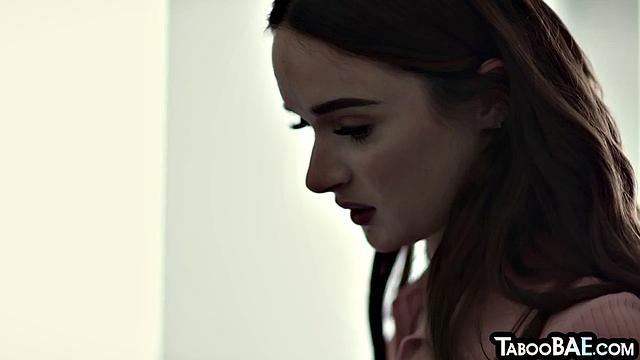 Cute babe gives blowjob