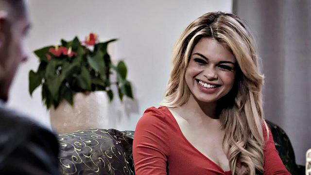 Deepthroating mediumtits babe doggystyle pussyfucked by BF