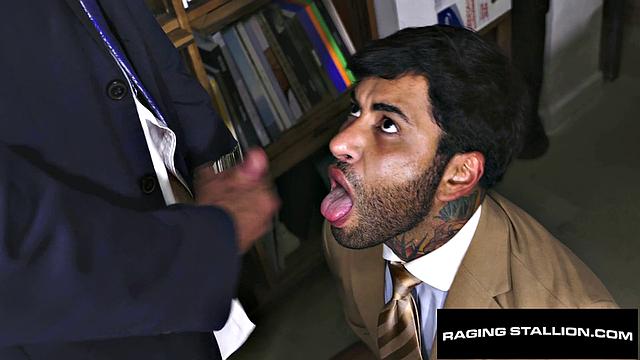 Sharp Dressed Bearded Hunk in Epic Group Fuck - RagingStallion