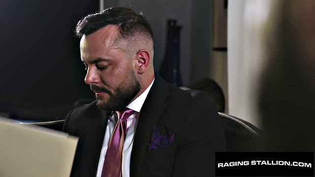 Sharp Dressed Bearded Hunk in Epic Group Fuck - RagingStallion