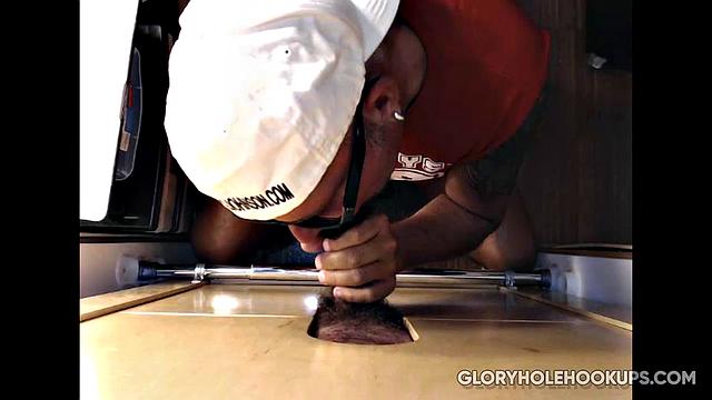 Vacation Gloryhole Dick Sucking