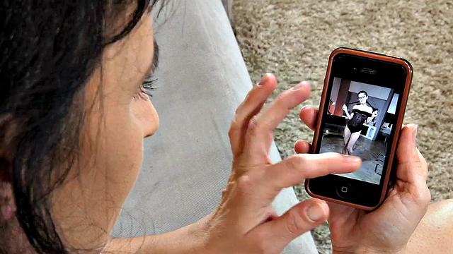 Facesitting lesbian GILF gets pussyeaten by petite 21yo babe