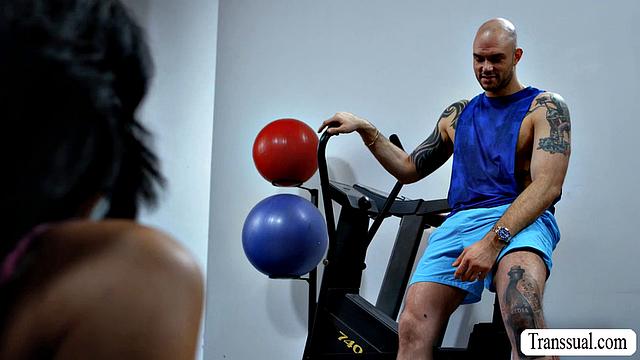 He keeps pounding my ass in the gym