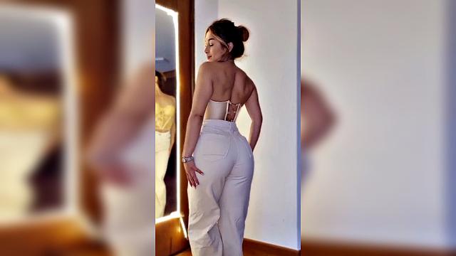 yellow corset redhead fitgirl