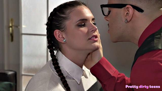 Curvy College Student caught by Teacher