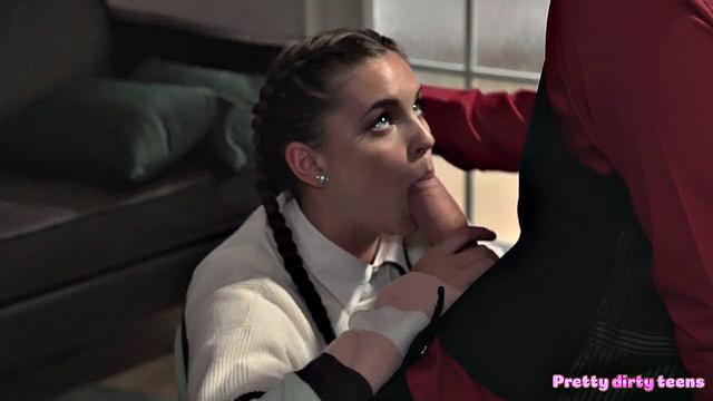 Curvy College Student caught by Teacher