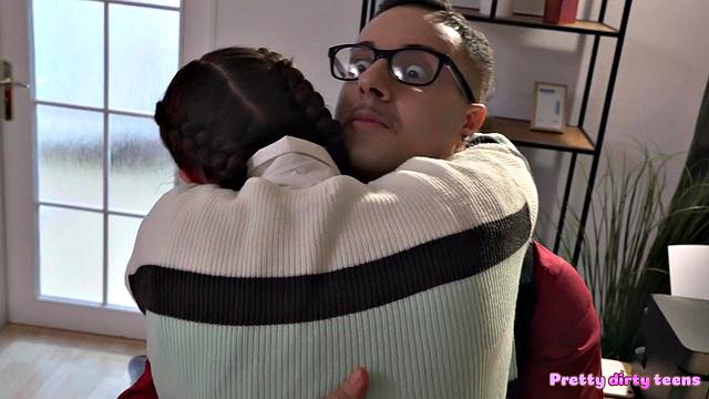 Curvy College Student caught by Teacher