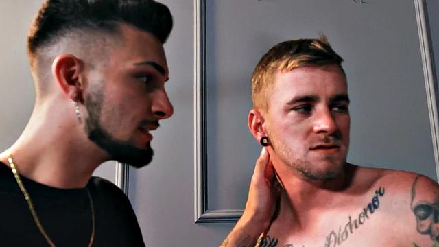 Tattooed stud barebacks BF after dickblowing