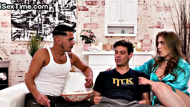 Slutty lingerie seducing for bi 3way