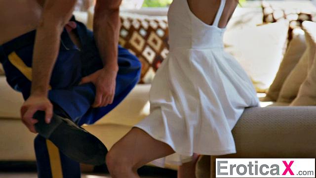 Beauty Anya Olsen Passionately Makes Love To Soldier - EroticaX