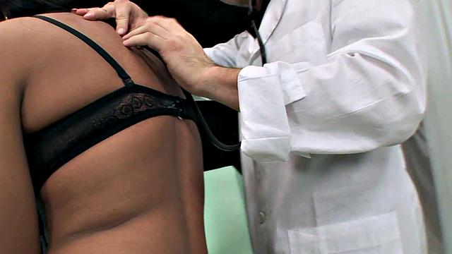 Ladyboy babe fucked by doctor before switch