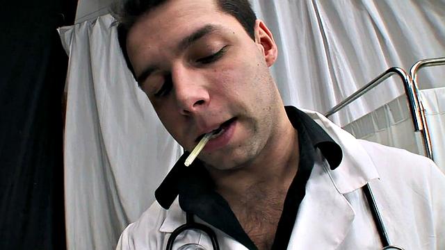 Ladyboy babe fucked by doctor before switch