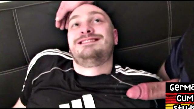 German cum loving stud barebacks boyfriend's asshole at home
