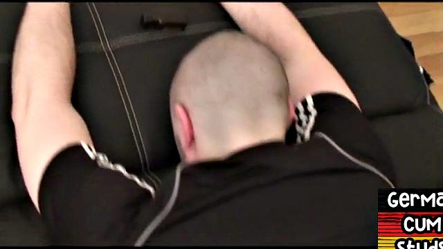 German cum loving stud barebacks boyfriend's asshole at home