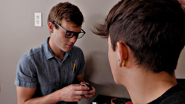 NextDoorTwink - Cute Twink Flip Fucks Nerdy Crush