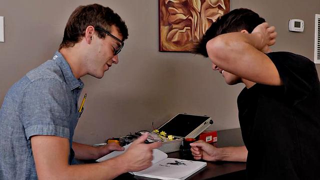 NextDoorTwink - Cute Twink Flip Fucks Nerdy Crush