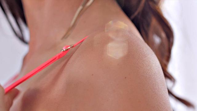 Sensual Threesome Fuck For Tattooed Brunette Gia DiMarco